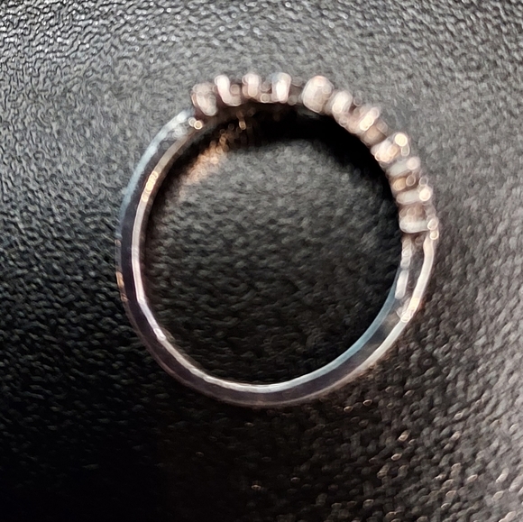 Handcrafted sterling silver sunflower ring size 5 - Picture 3 of 4